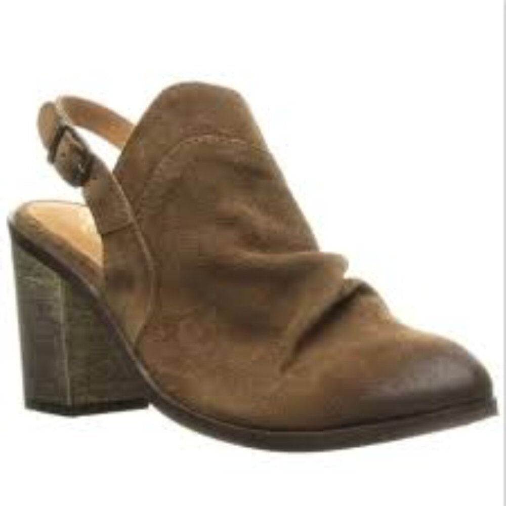 Naughty Monkey Suede Slingback Heels Sz 9.5 NEW